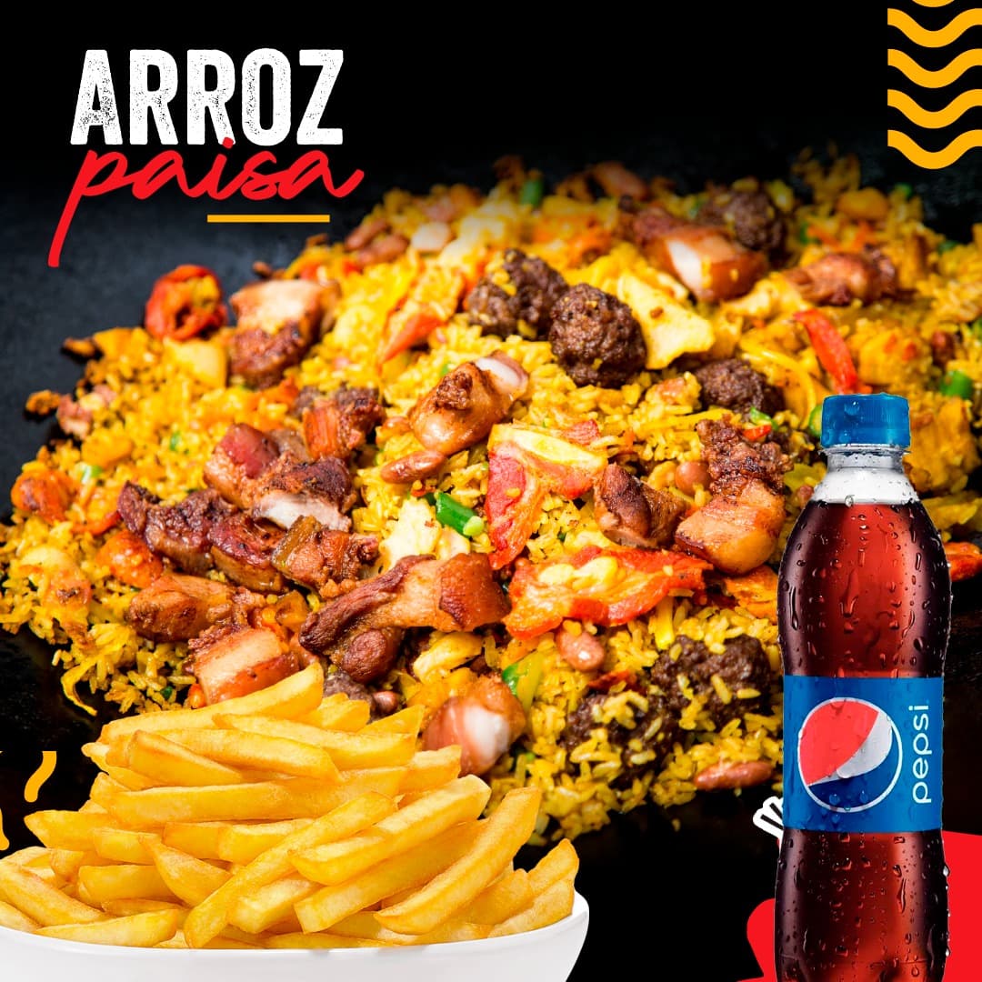 Combo Paisa (1P) + Papas + Bebida