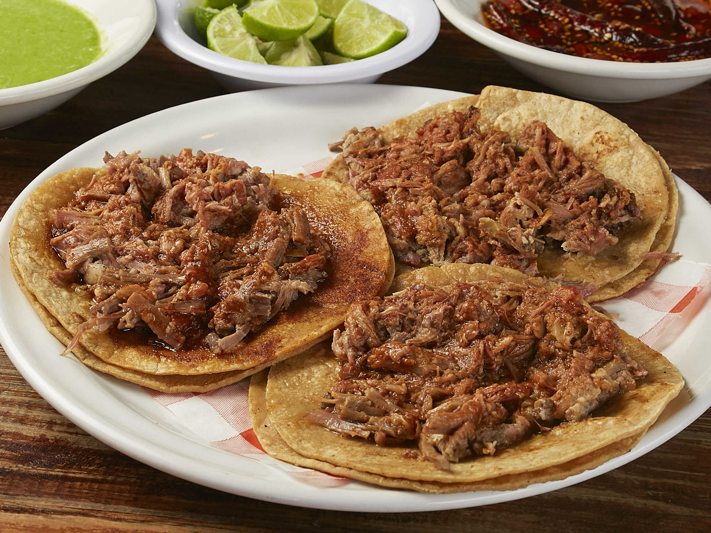 3 Tacos de BIrria de Res  Mas Caldo