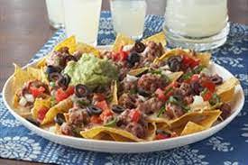 Nachos con carne de res chicos