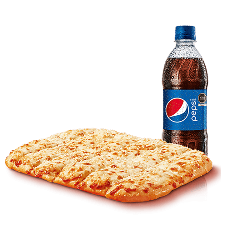 Crazy Cheese Bread + Gaseosa