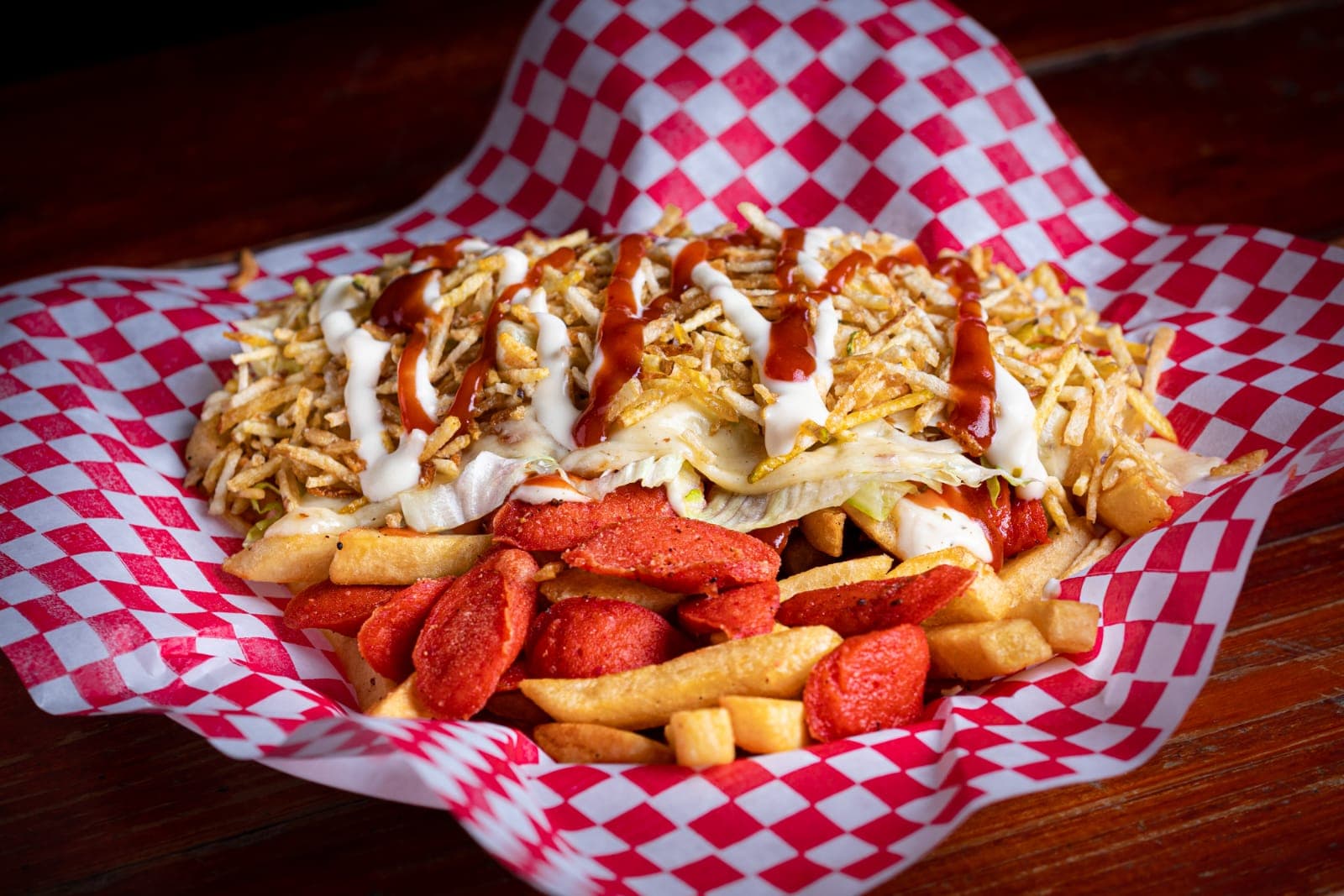 Salchipapa de Chorizo