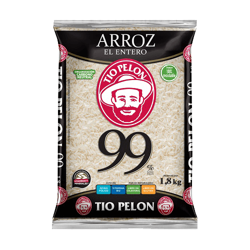 Arroz Tío Pelon 99% Bolsa 1.8 Kg