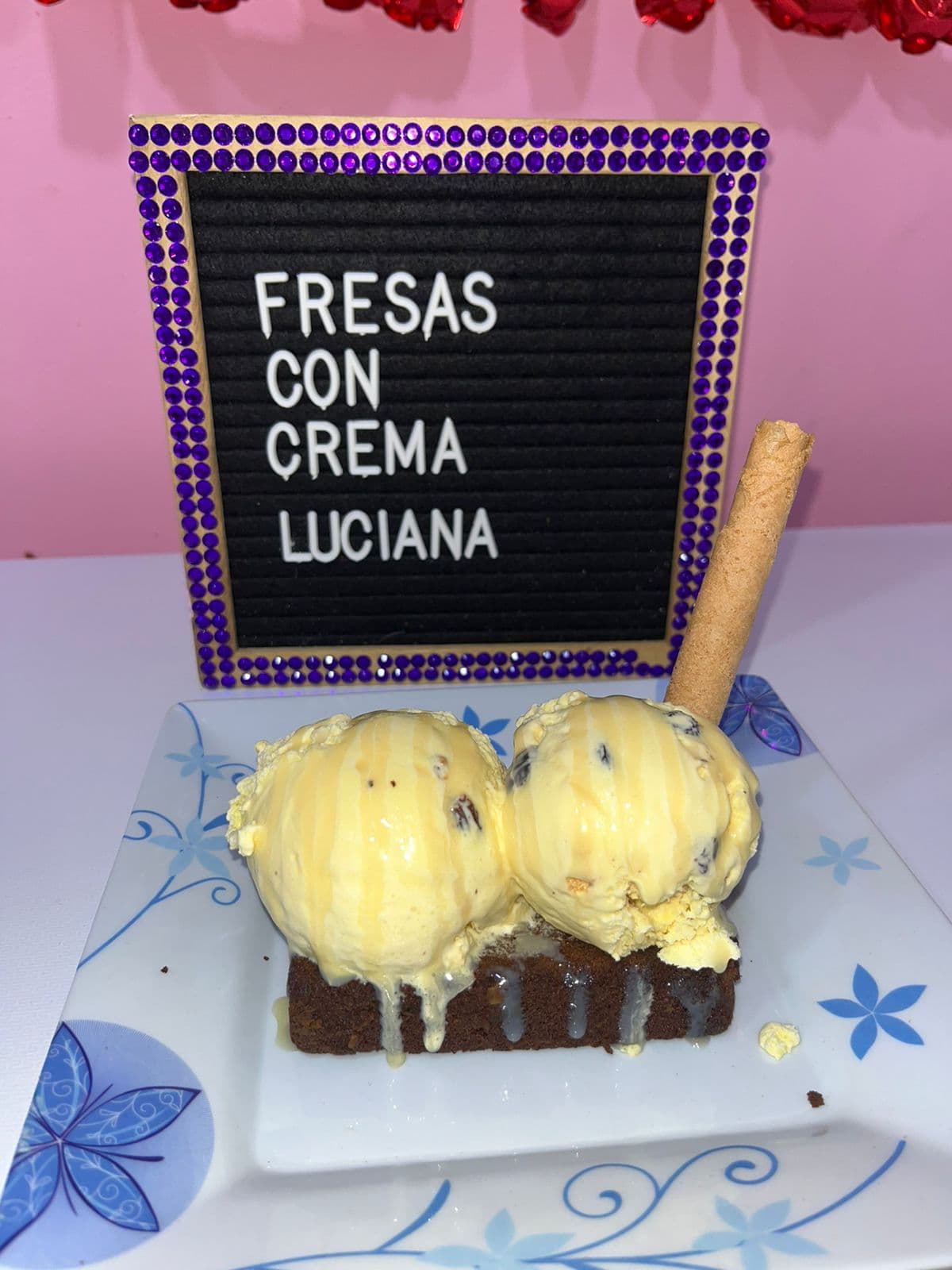 Brownie con Helado