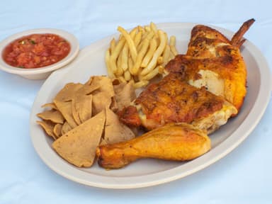 Medio Pollo Asado Al Carbón