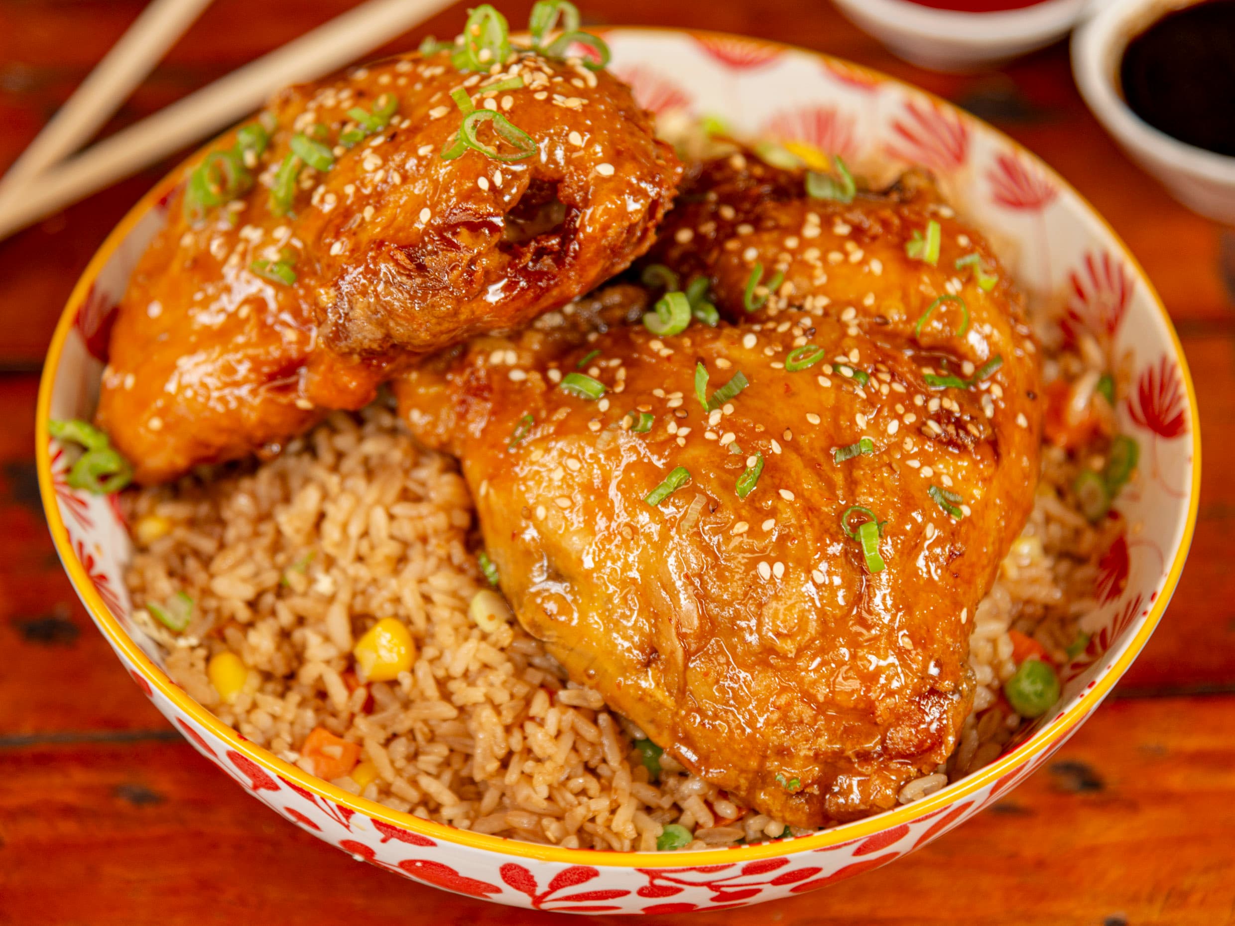 Combo Arroz al Wok + 1/2 pollo