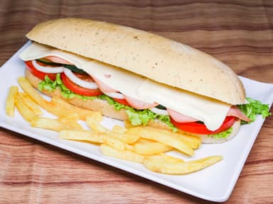 Sándwich Jamón y Queso