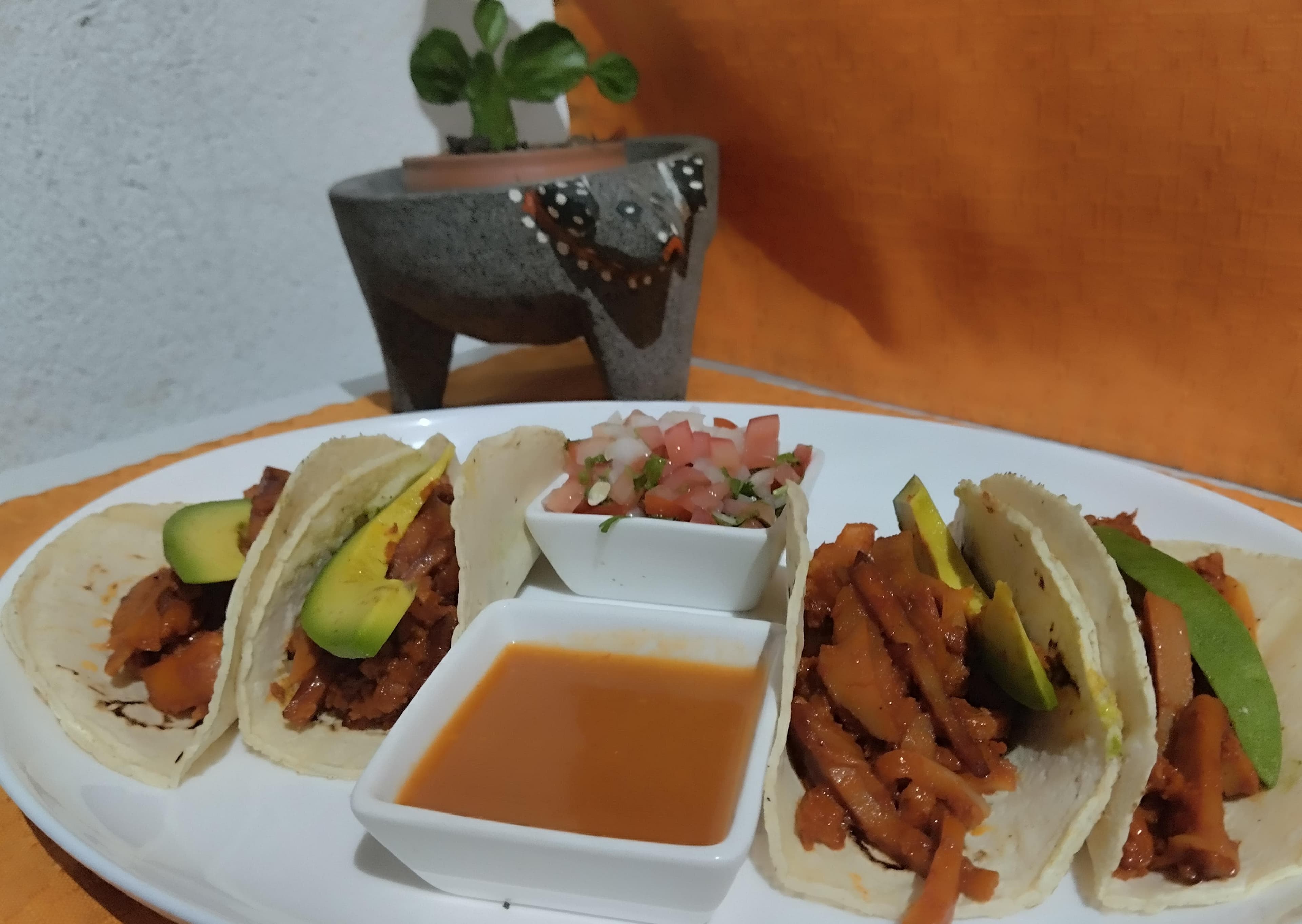 Tacos al Pastor de Seitán Glutén
