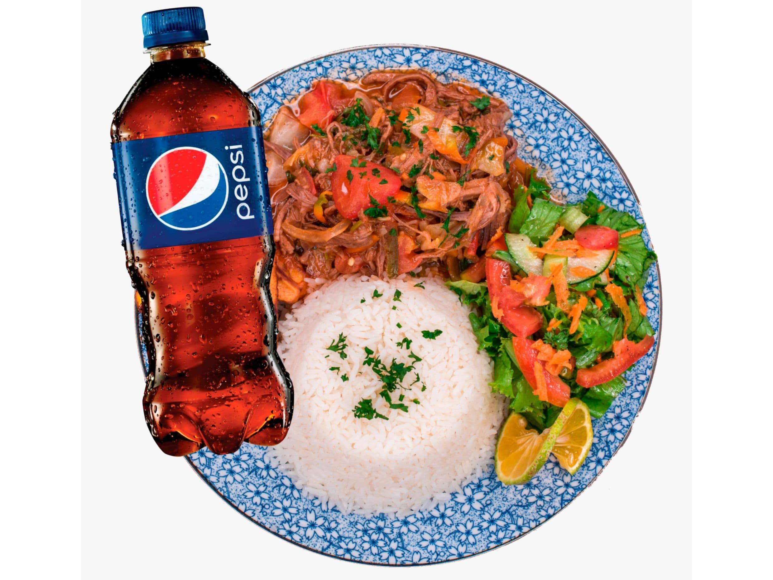 Combo Individual: Casado Carne Mechada+Pepsi 355ml