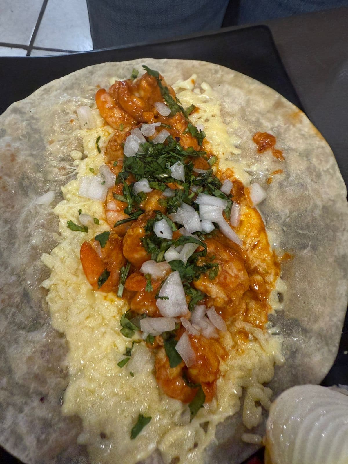 Quesadilla de Camarón a la Diabla
