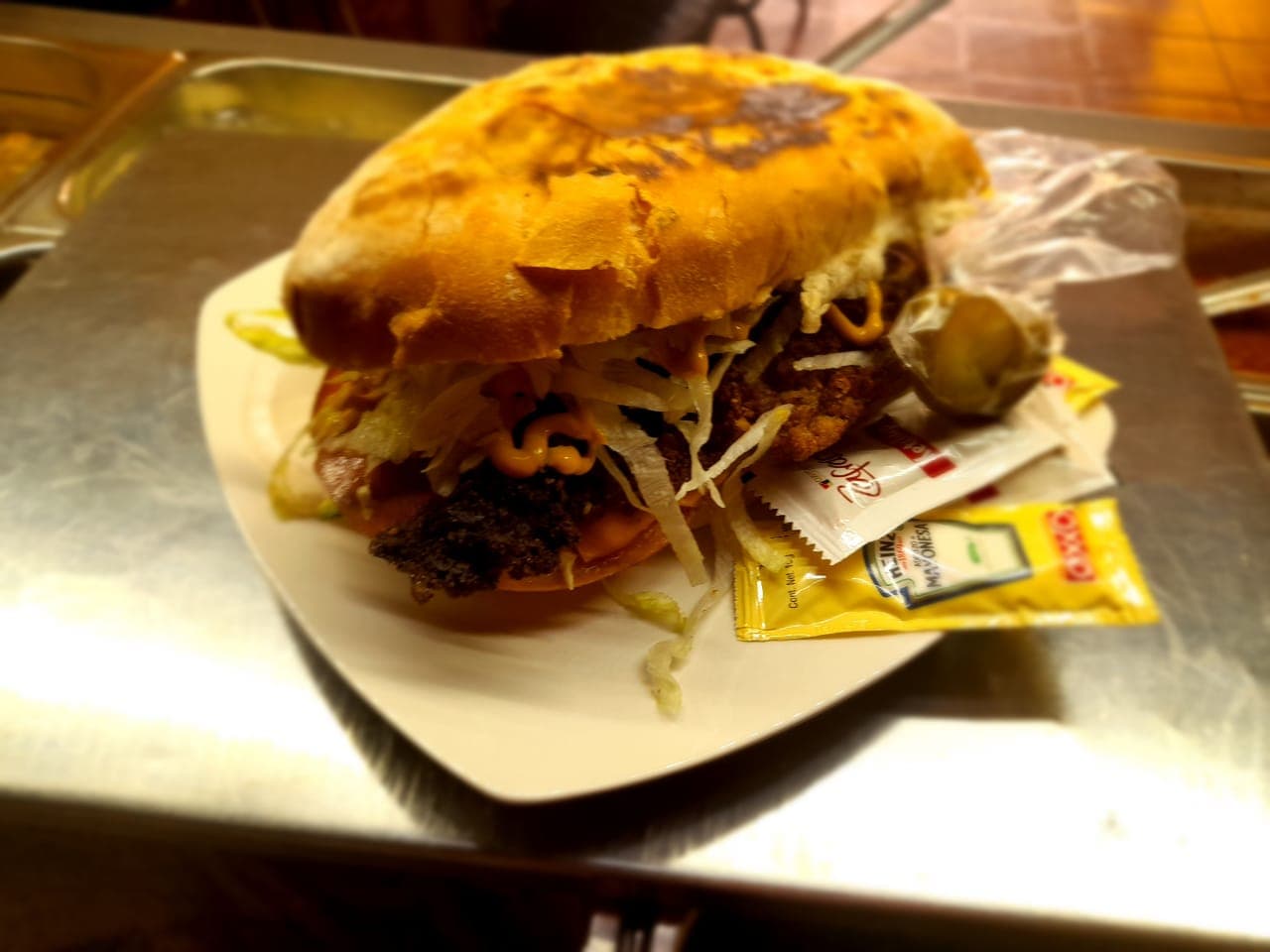 Torta de Milanesa de Res y 🍟Papas