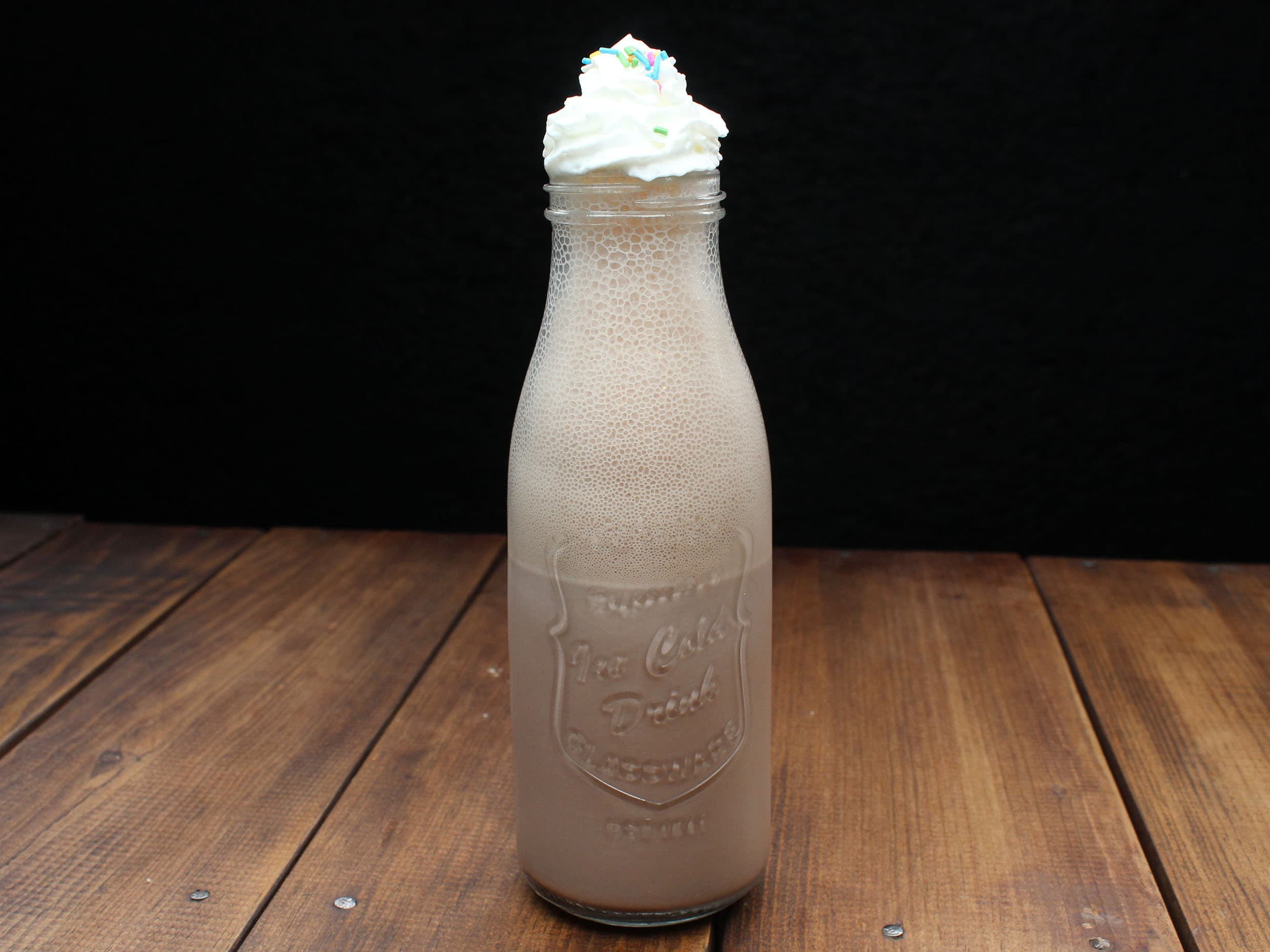 Malteada de chocolate.
