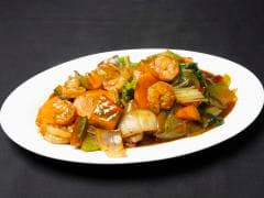 Verduras Salteadas con Camarón