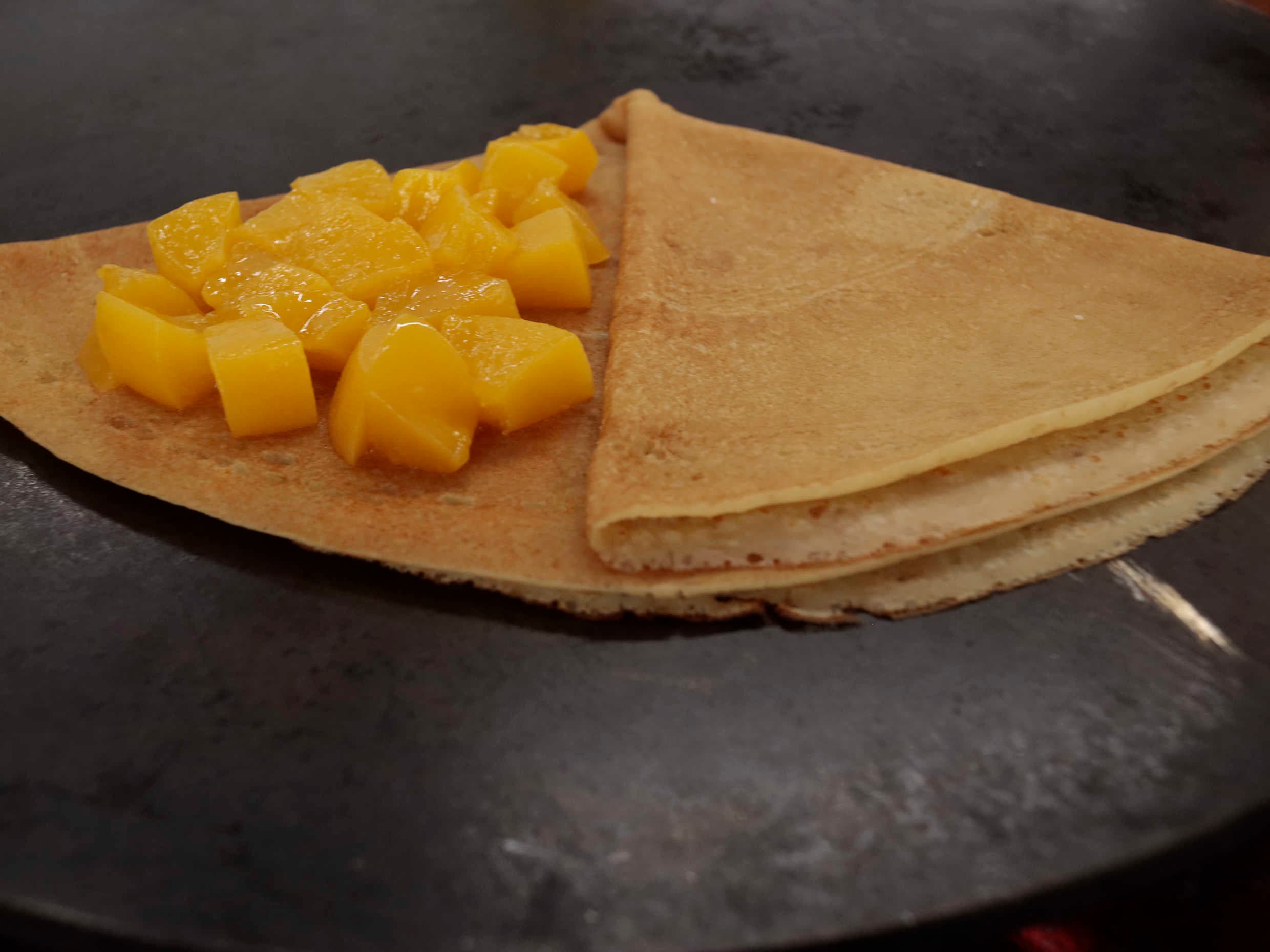 Crepa de duraznos