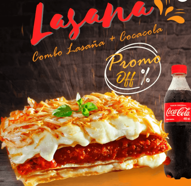 Combo Lasaña + Cocacola