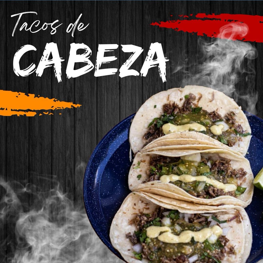 Tacos Cabeza a Vapor