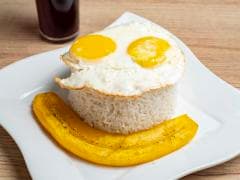 Arroz a la Cubana más Chicha