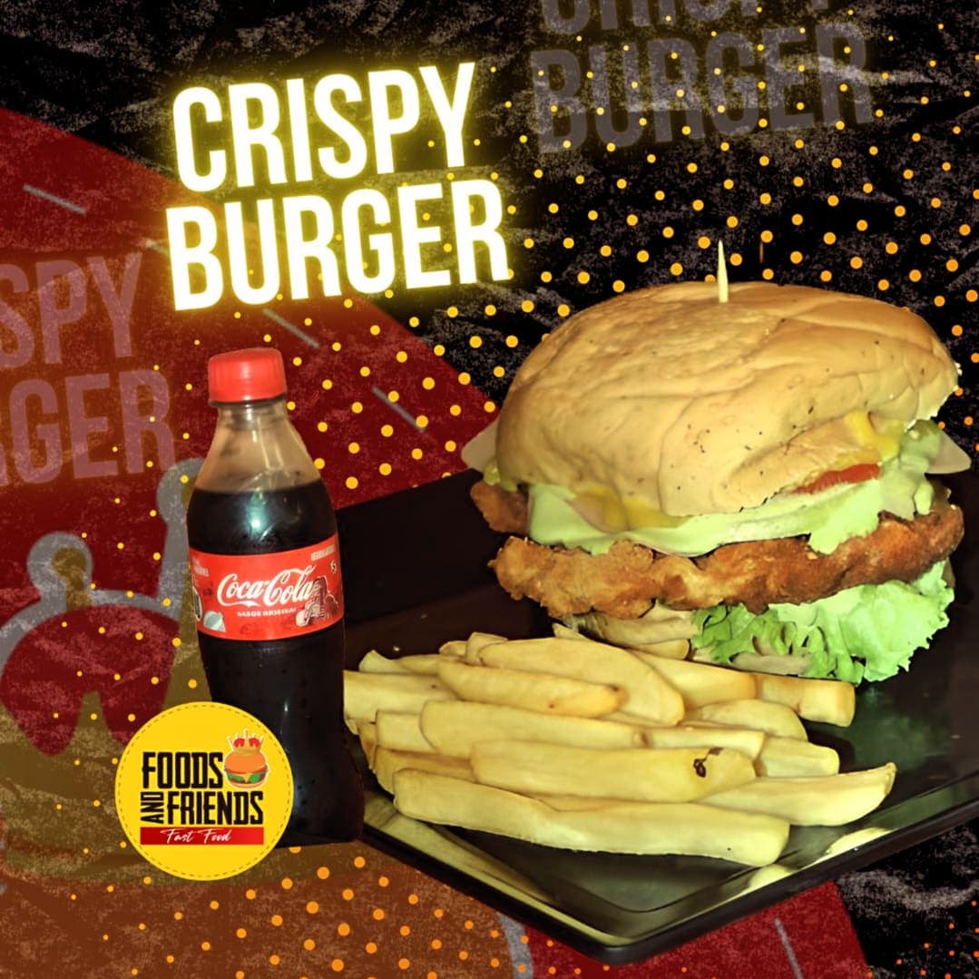 Hamburguesa Clásica con Papa y Gaseosa de 400m