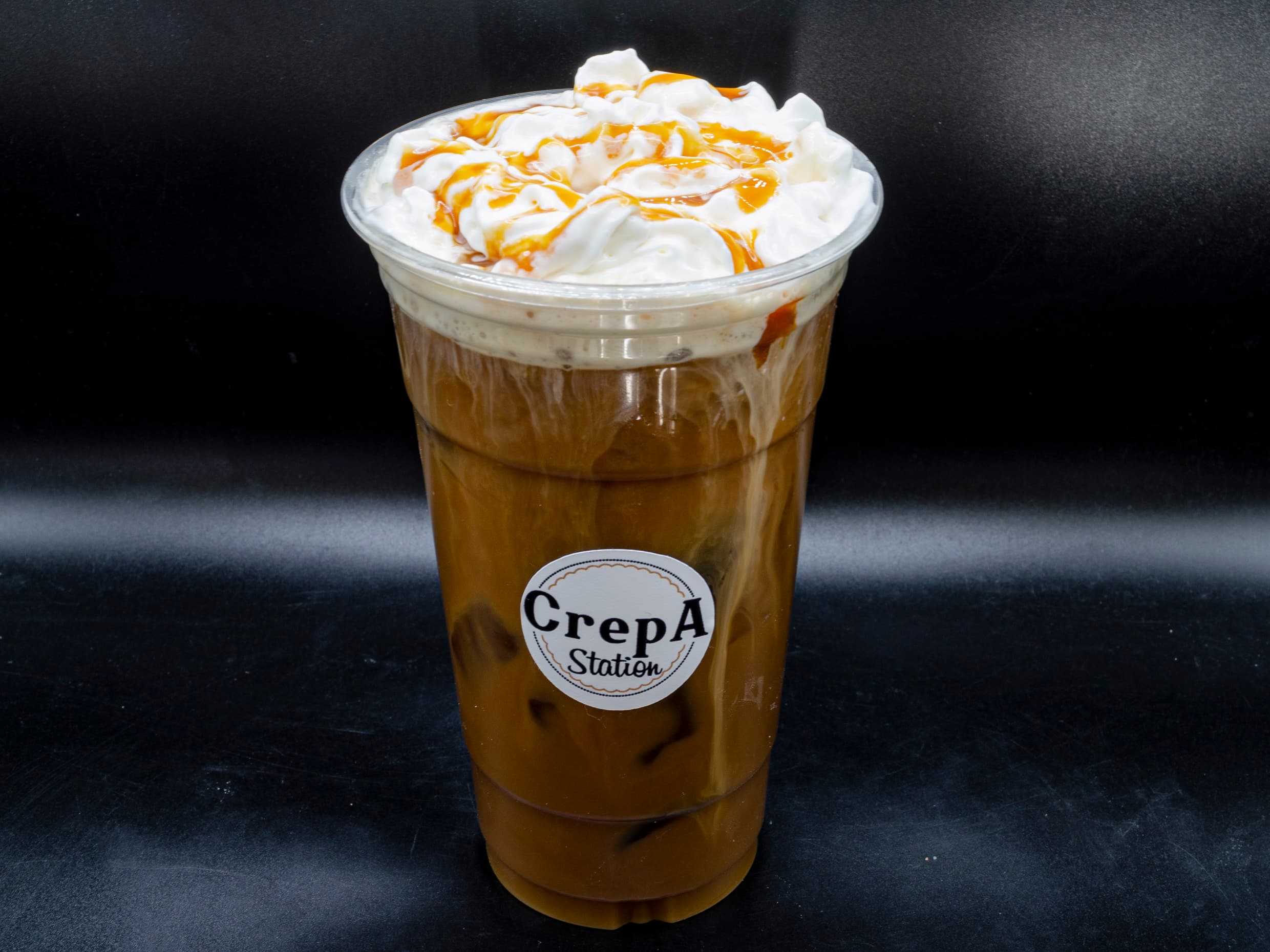 Café frío con esencia de caramelo