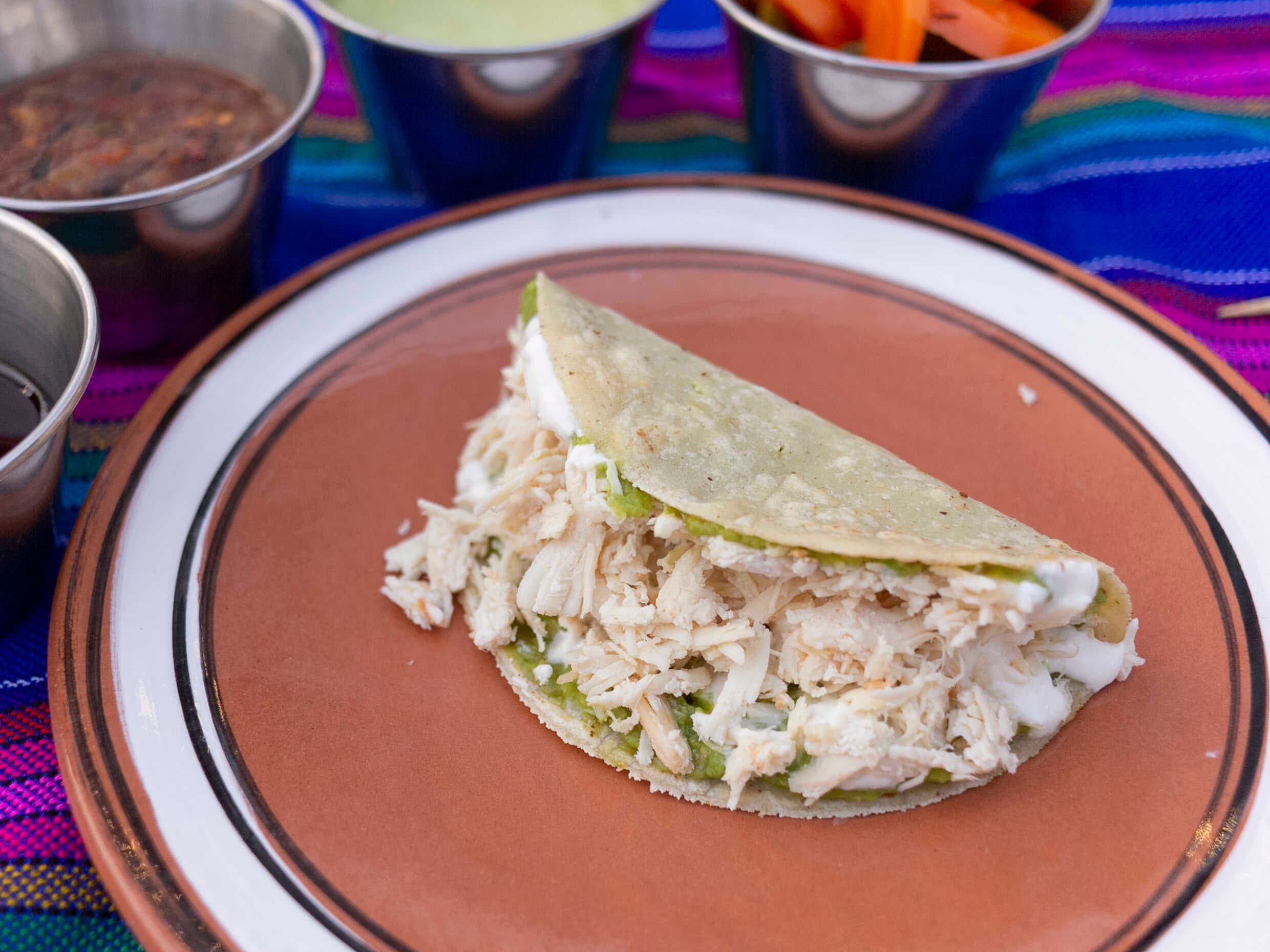 Taco de Pollo.