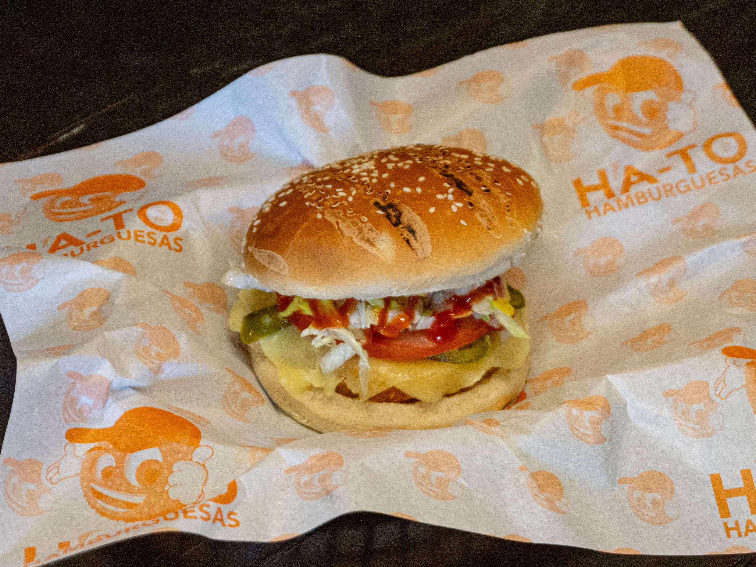 Hamburguesa de Pollo con Doble Queso