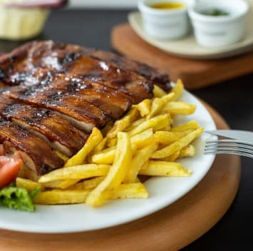 Combo 3C costilla+papas fritas