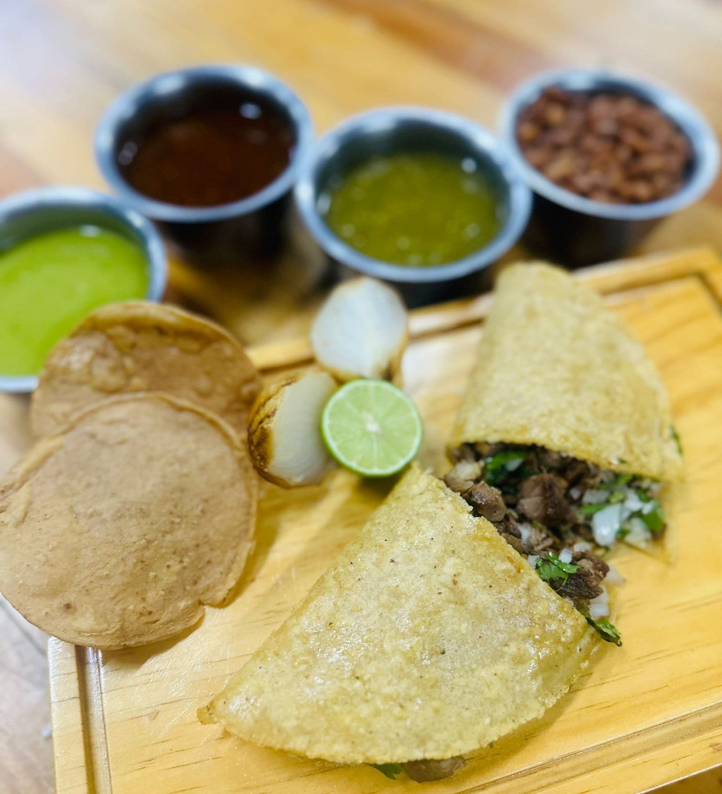 Quesadilla con Carne, Maíz
