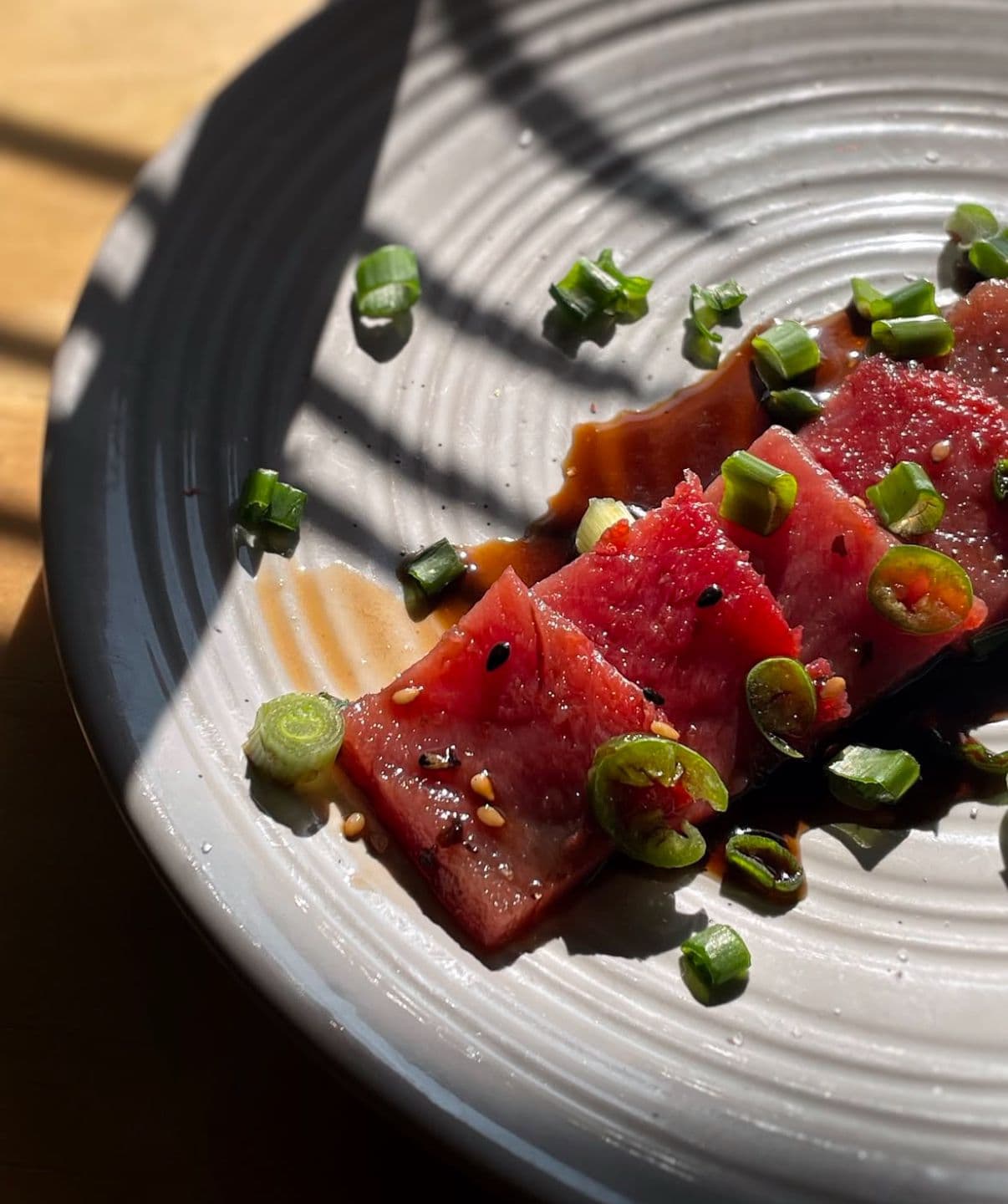 Sashimi de atún