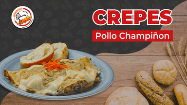 Crepe Pollo Champiñones