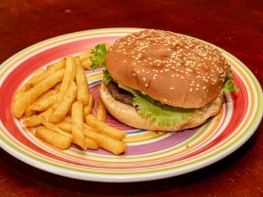 Hamburguesa Sencilla + Papas