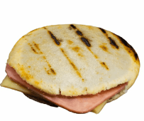 Arepa con Jamón y Queso