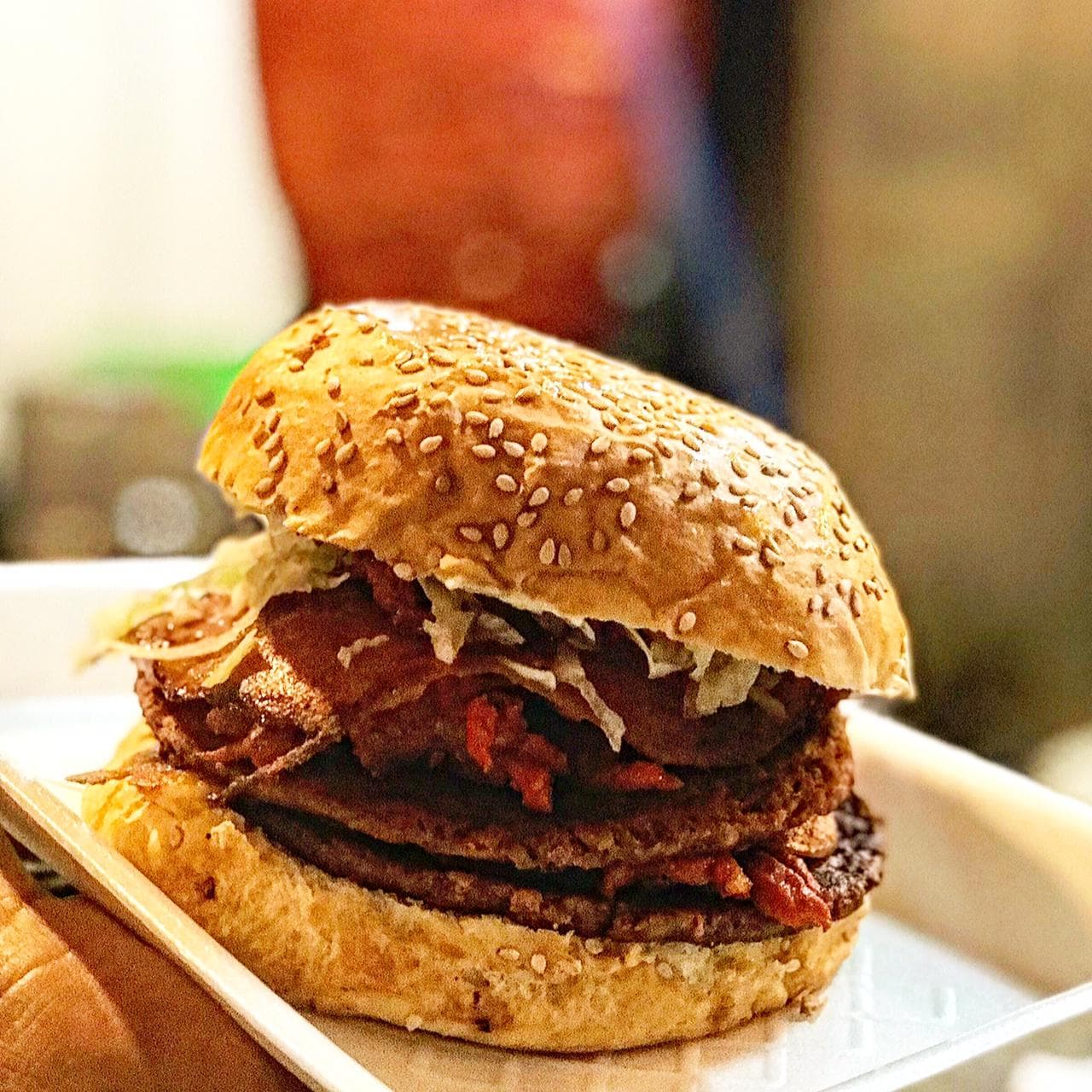 Hamburguesa Doble con Trompo