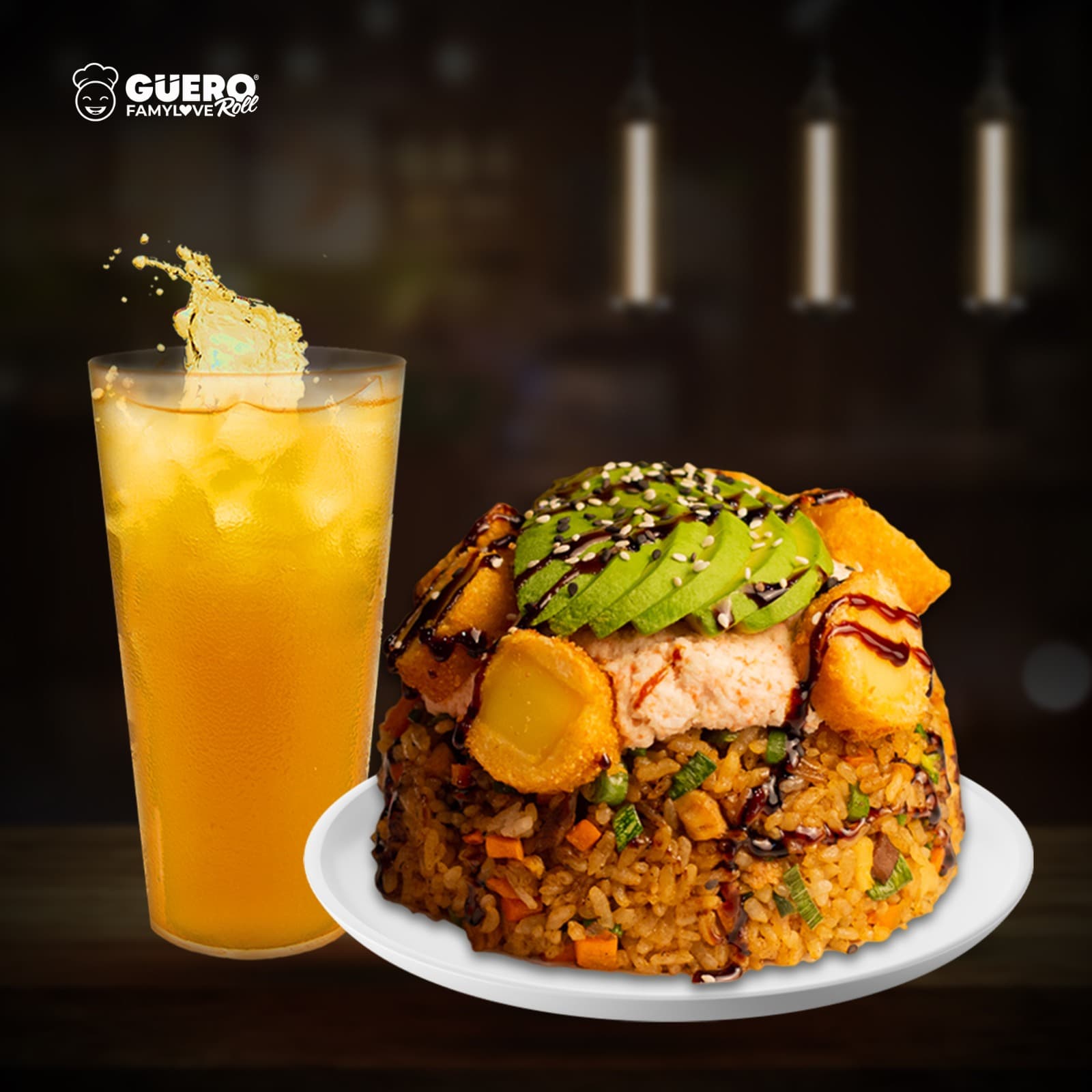 Yakimeshi + ½  té