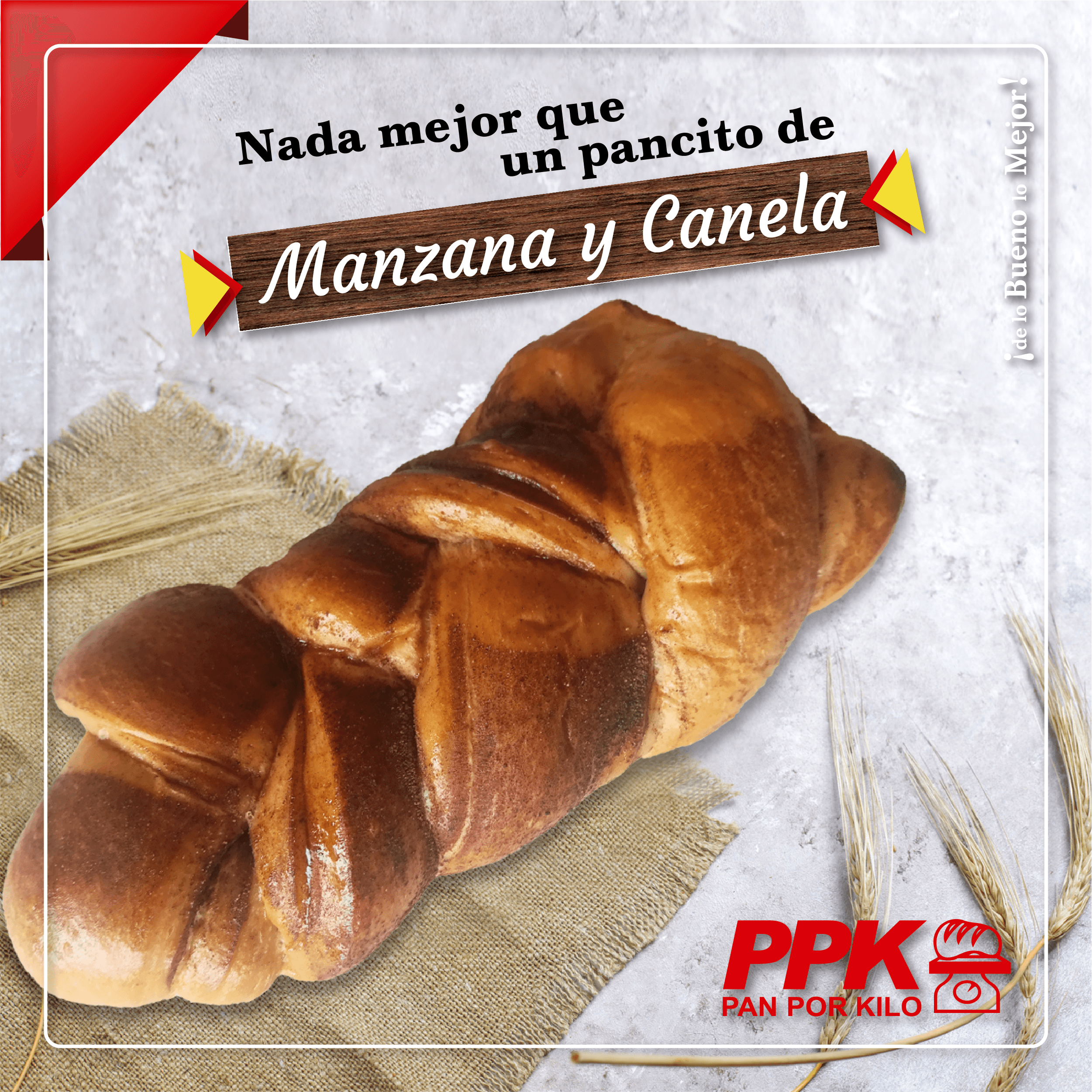 Pan con Manzana y Canela Grande
