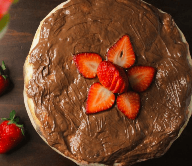 Postre Especial de Pizza de Nutella