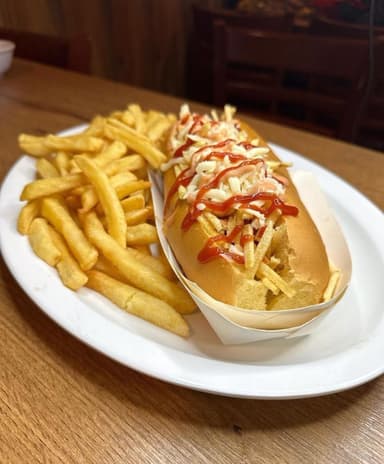 Perro Sencillo+Papas+gaseosa