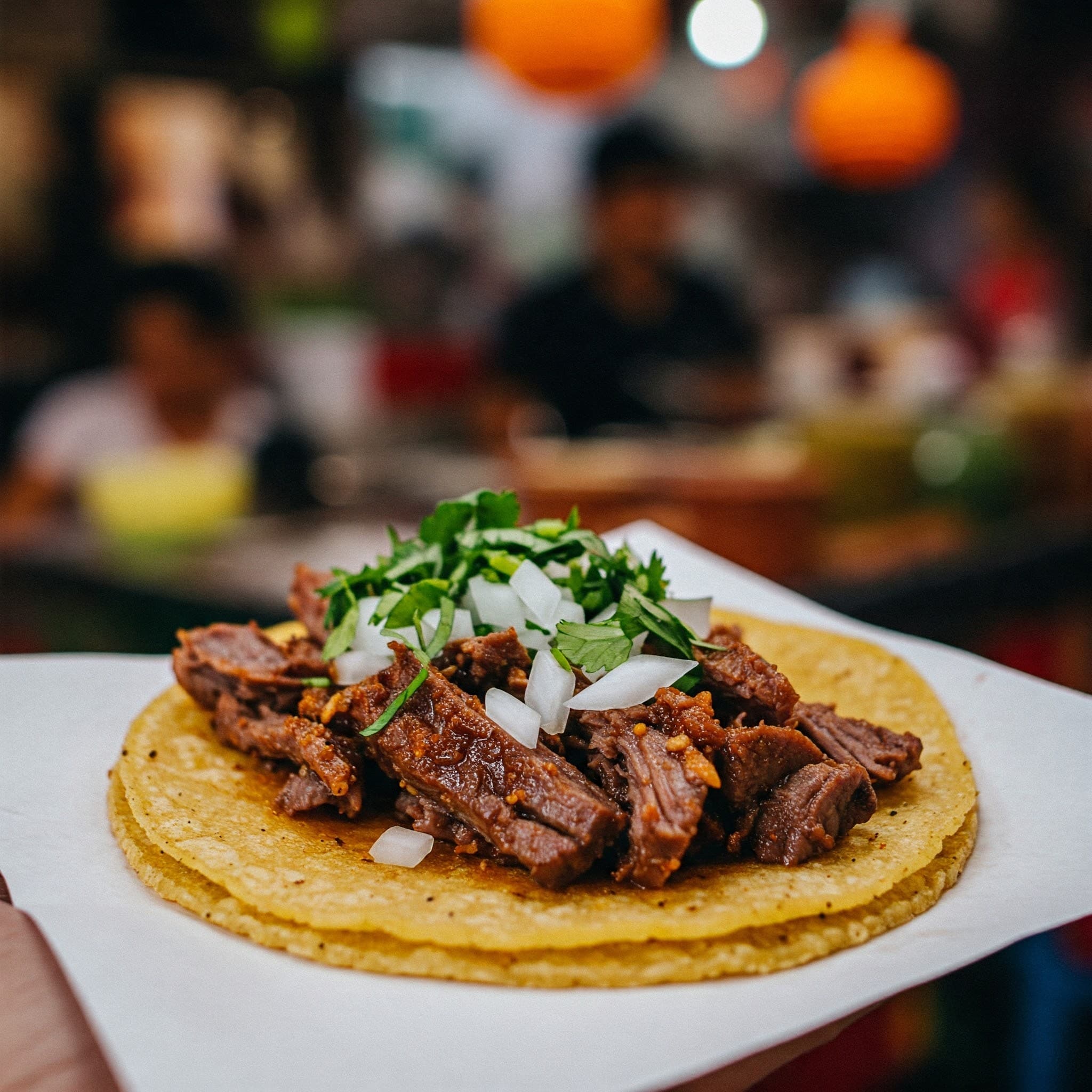 Taco de Arrachera con Queso
