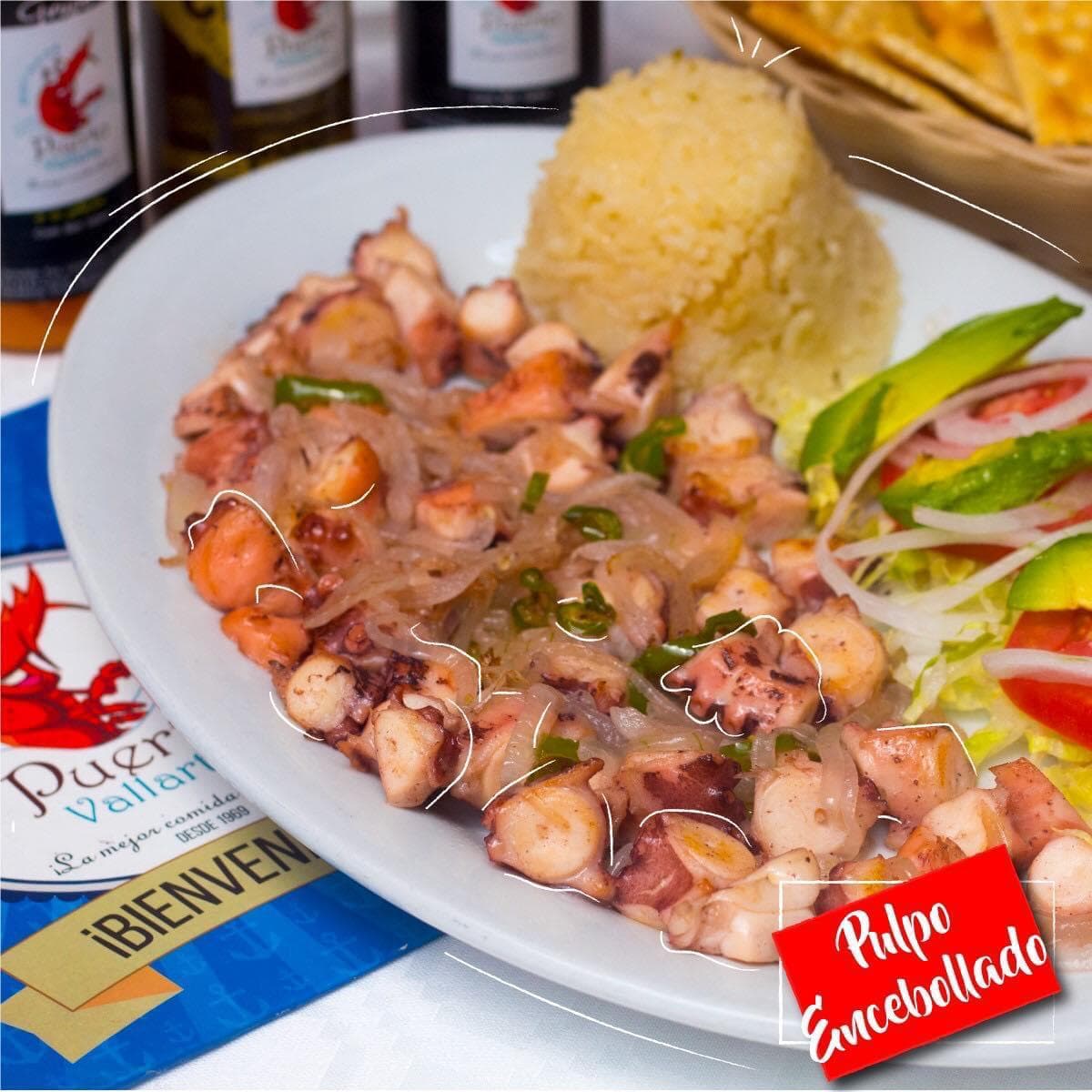 Pulpo Encebollado