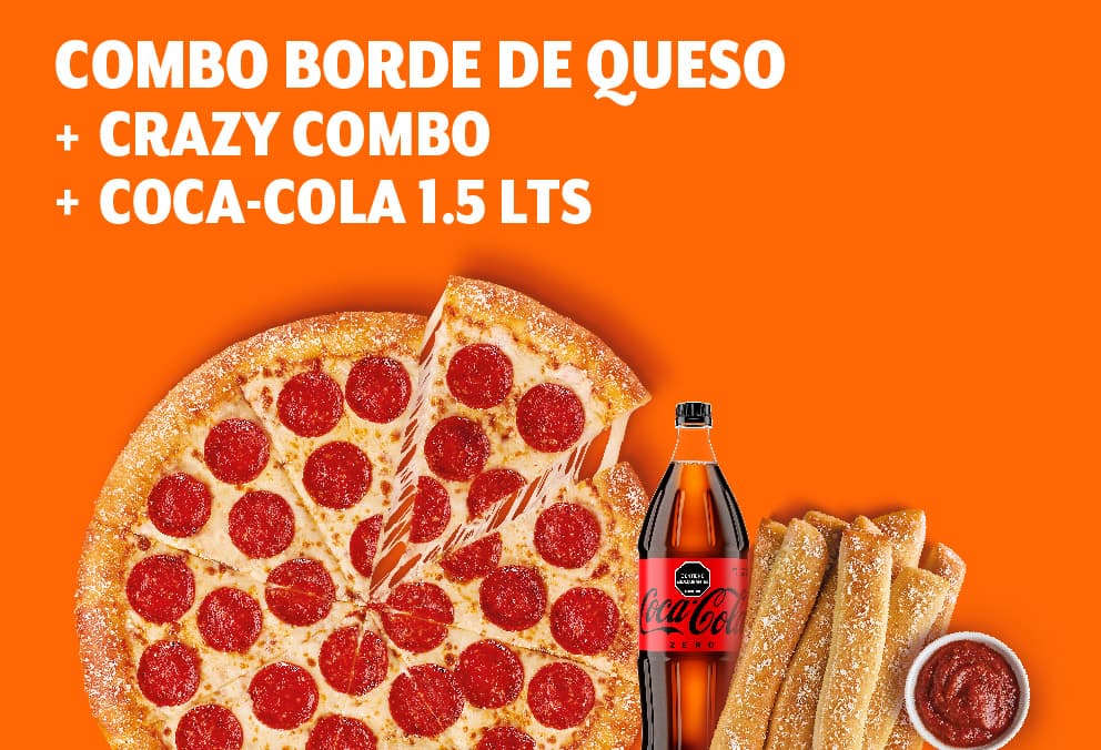Combo pepperoni con borde de queso