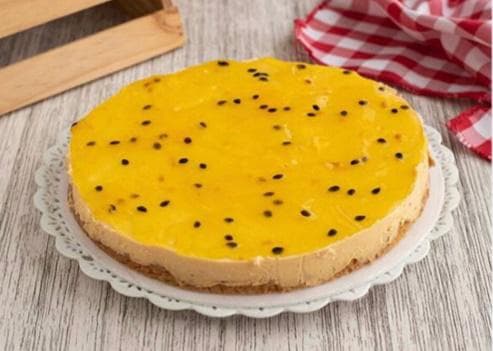 Porcion de CheeseCake De Maracuyá