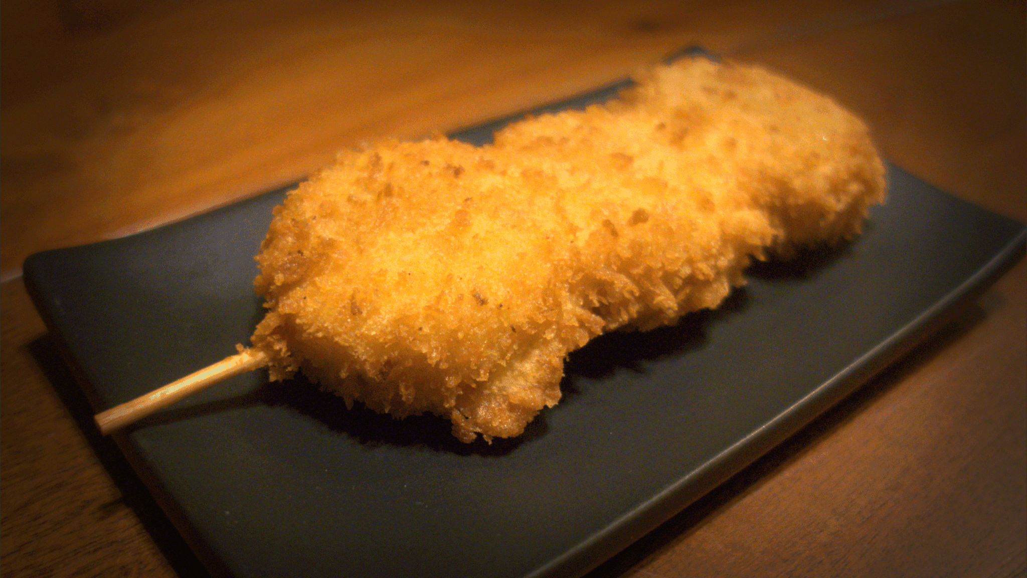 Brocheta de Kushiage de Plátano