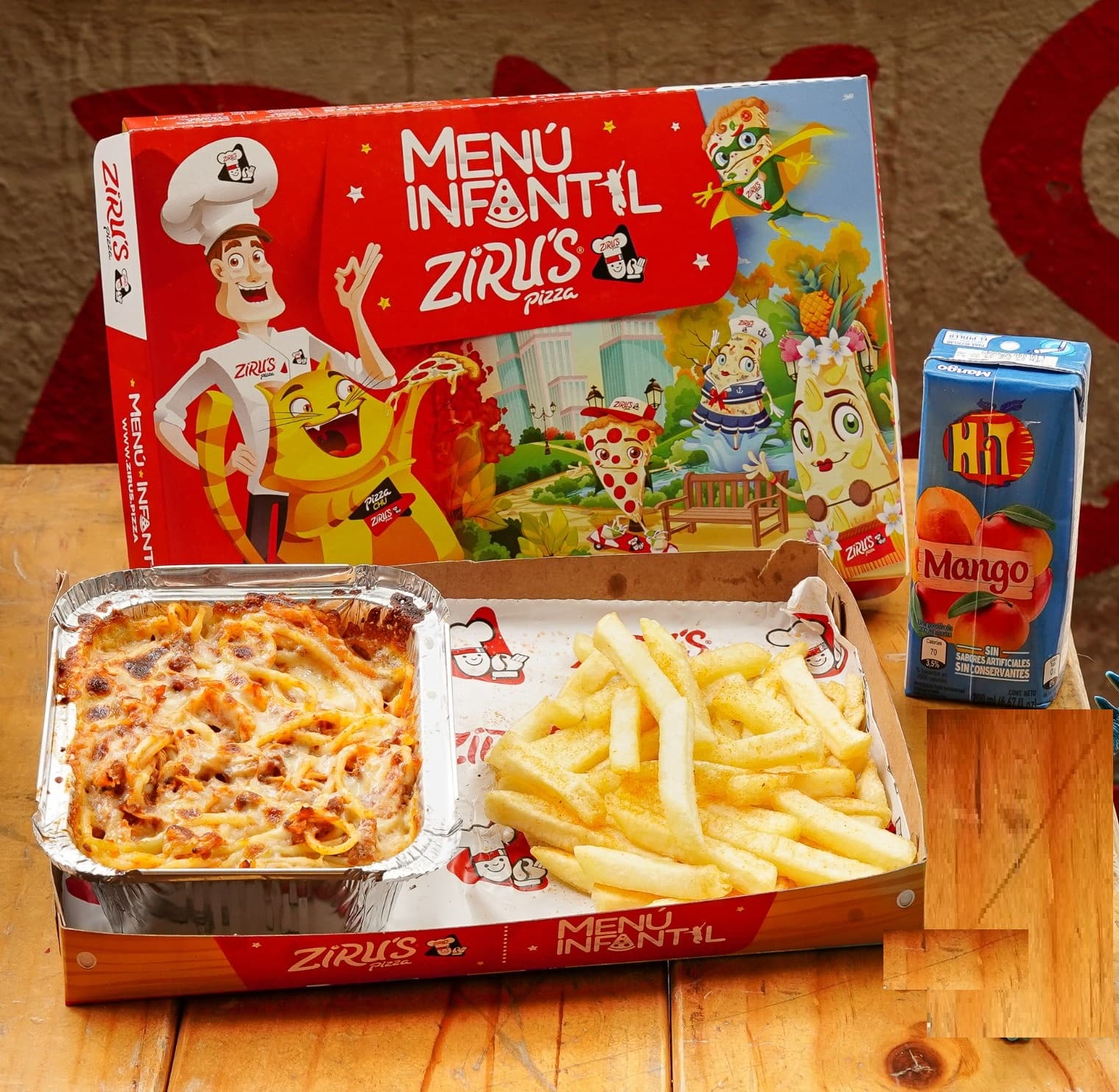 Combo Infantil Spagettico + Papas+ Jugo Hit
