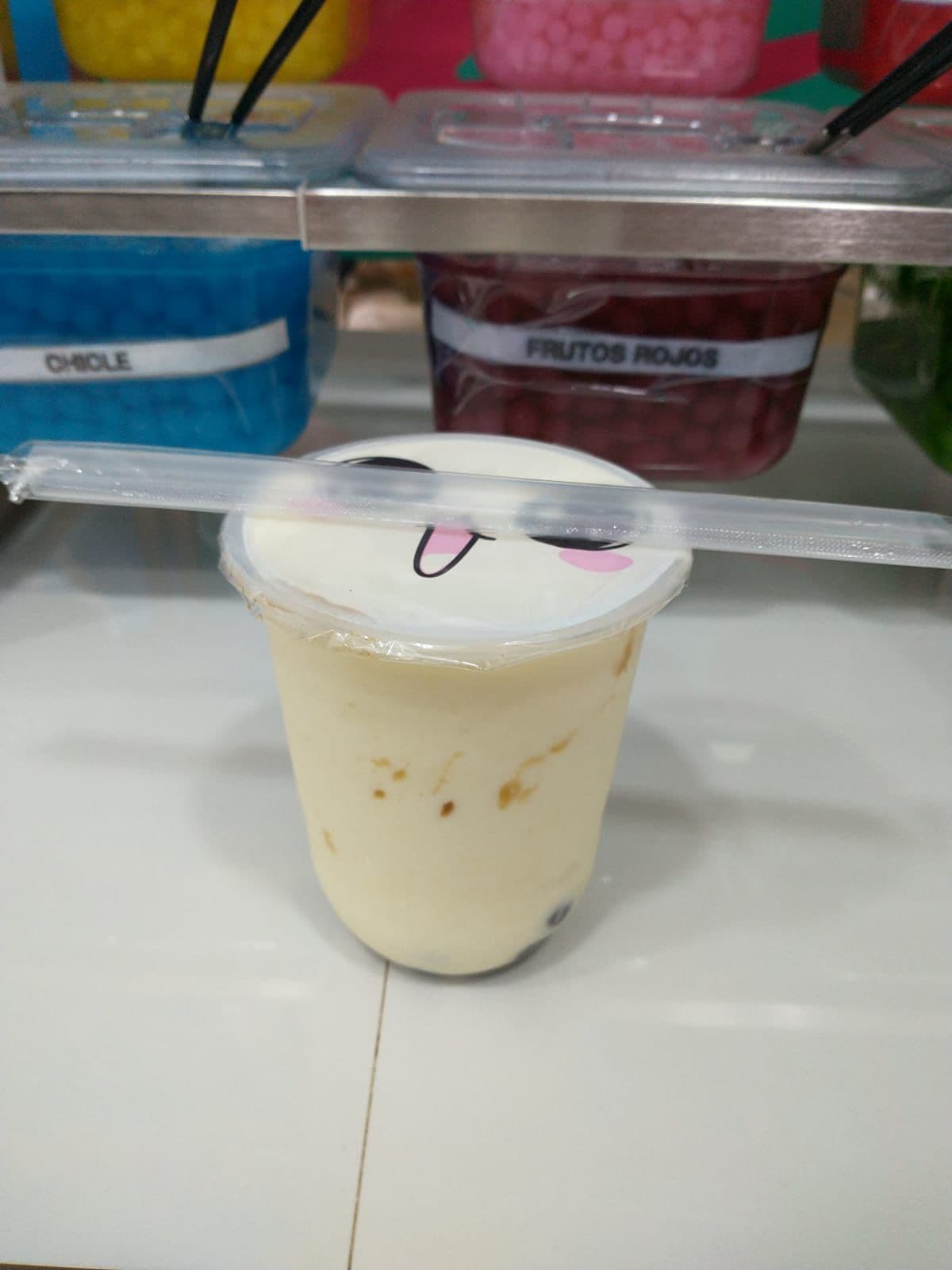 Rompope con Perlas de Tapioca