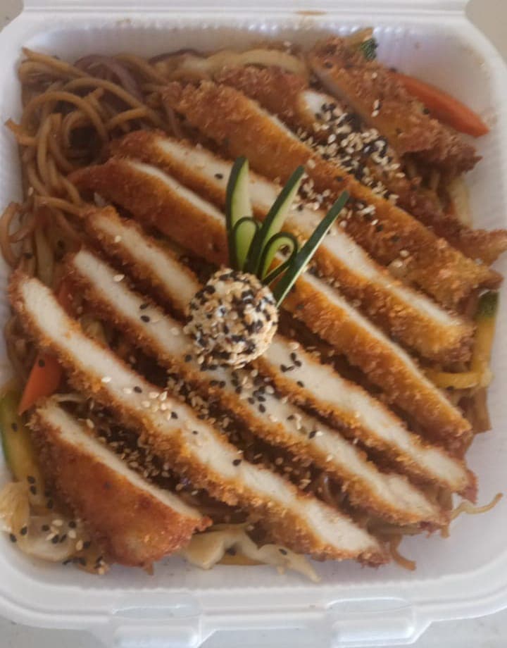 Pasta Thai Pollo Empanizado
