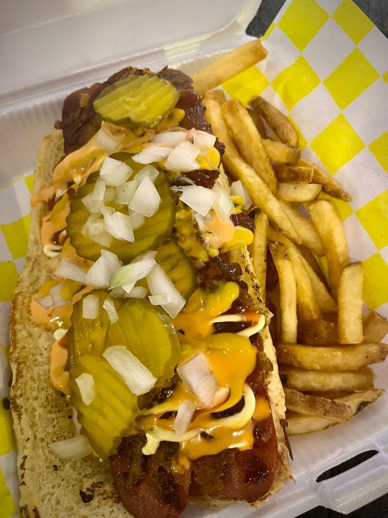 Hot Dog Polaca con Papas