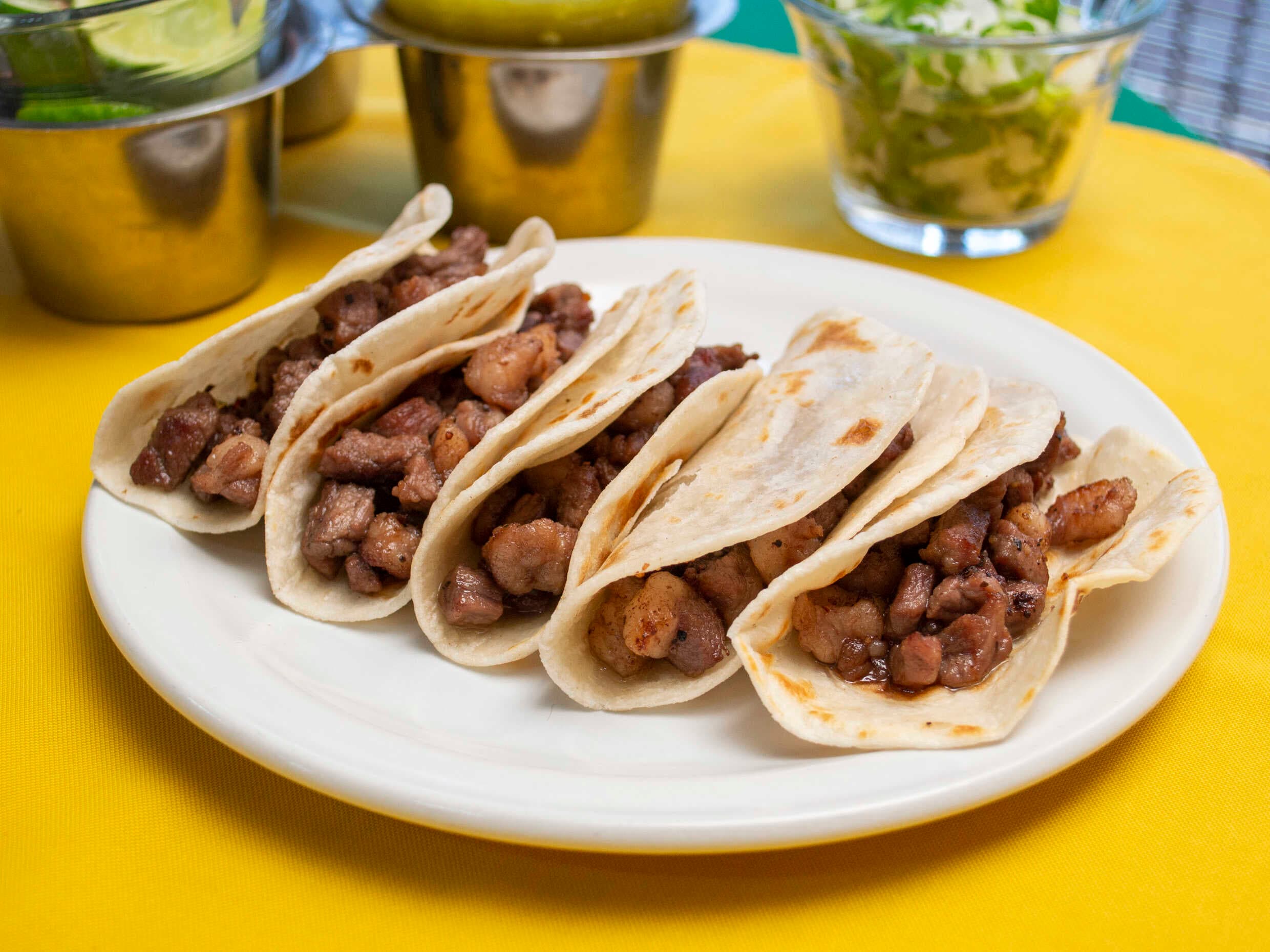 Tacos de picaña (orden con 5 Harina o Maíz)