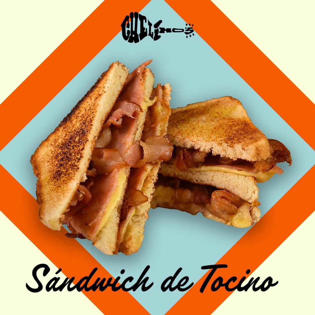 Sándwich de Jamón, Queso y tocino