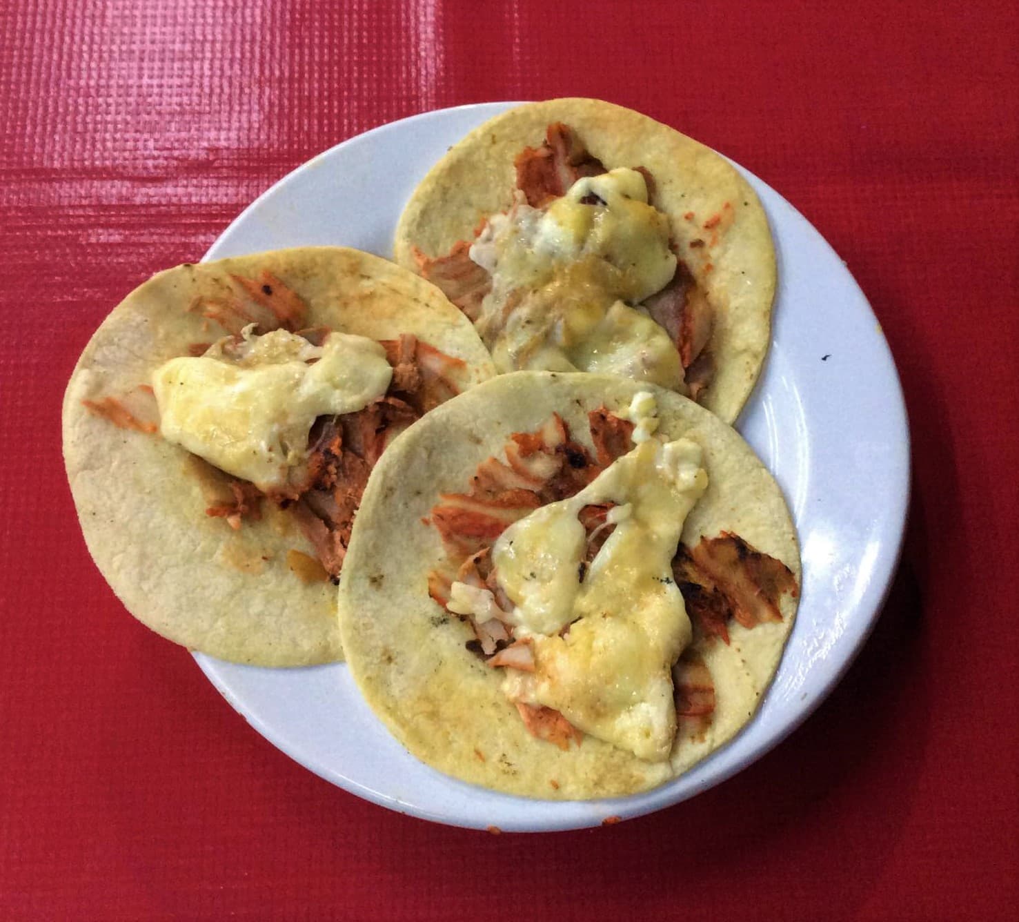 Taco de Pastor con Queso