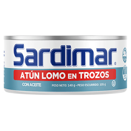 Atún En Aceite Lomo En Trozos Sardimar Lata 140 g