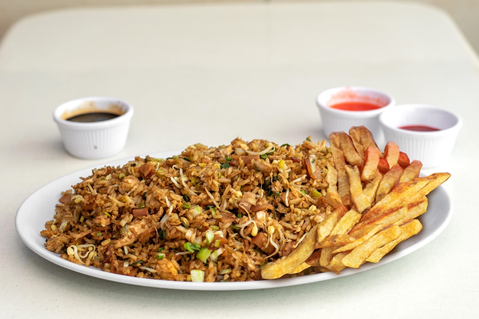 Combo Arroz Oriental Familiar y Papas