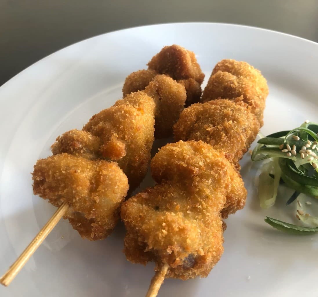 Kushiages de Pollo